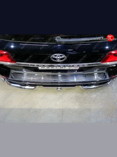 Накладка на задний бампер, ТСС Тюнинг (Лист) Toyota Land Cruiser 200 2-ой рестайлинг (2015-2021)