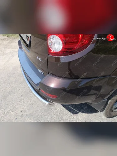 Накладка на задний бампер ТСС Тюнинг (шлифованная) Great Wall Hover H5 (2010-2017)