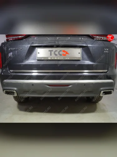 Накладка на заднюю дверь, ТСС Тюнинг (Лист шлифованный) EXEED VX (2020-2023) дорестайлинг