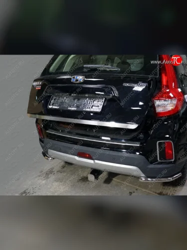 Накладка на заднюю дверь, ТСС Тюнинг (Лист шлифованный) Geely Emgrand X7 (2015-2018) 1-ый рестайлинг