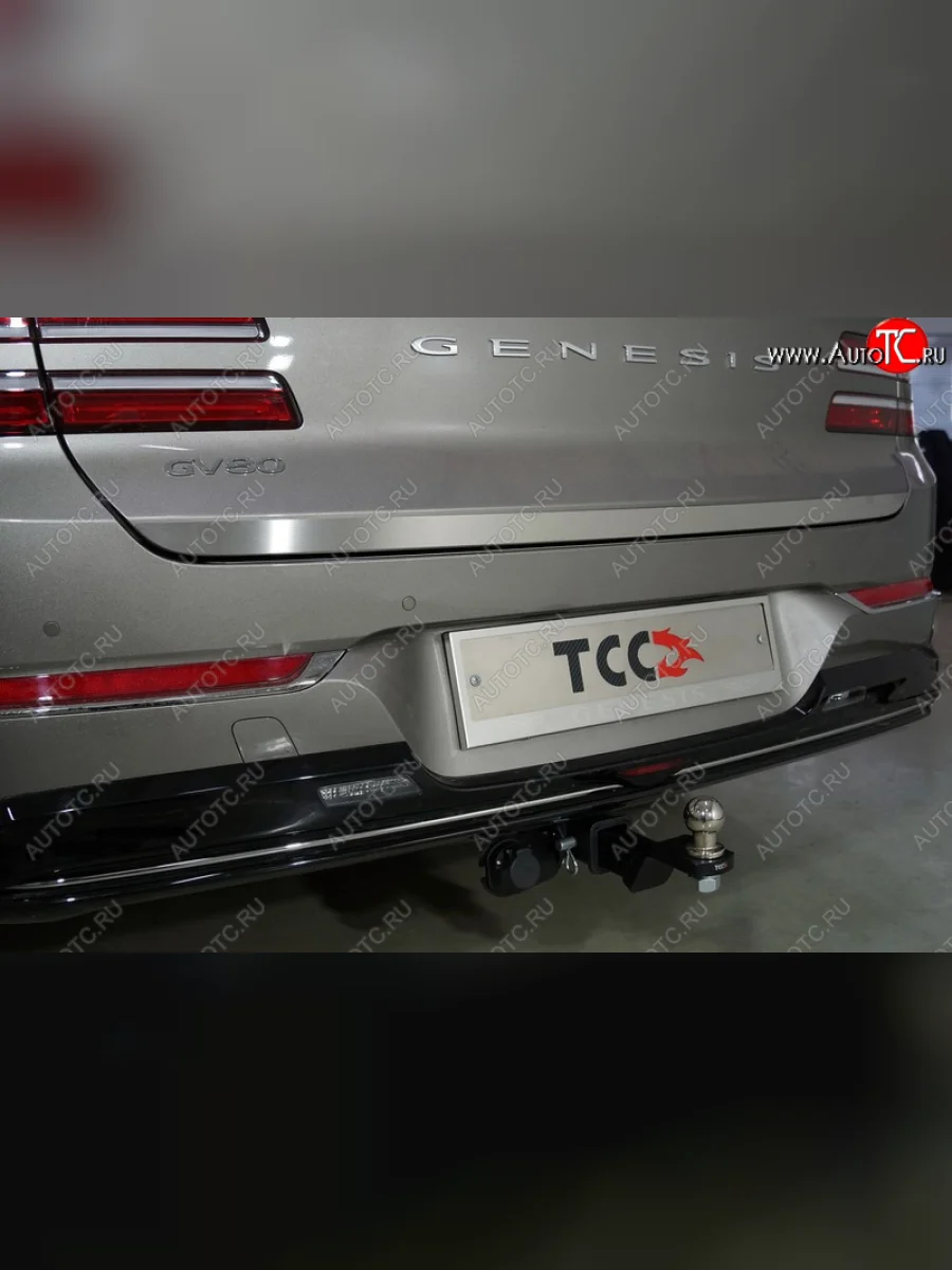 Накладка на заднюю дверь, ТСС Тюнинг  GENESIS GV80 (2020-2022) 1 JK1 (Лист шлифованный)  в Воронеже Воронежской области