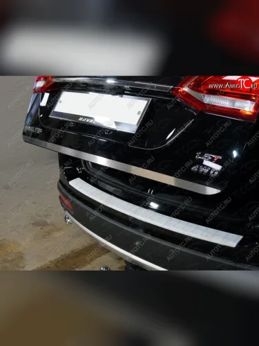 Накладка на заднюю дверь, ТСС Тюнинг (Лист шлифованный) Haval H6 (2013-2020)