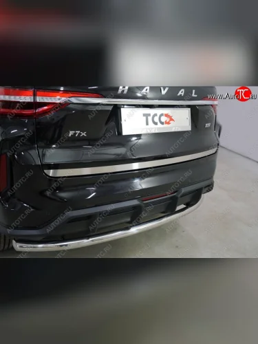 Накладка на заднюю дверь, ТСС Тюнинг (Лист шлифованный) Haval H7 (2016-2018)