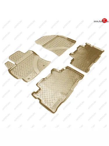  Коврики салонные Norplast Toyota Verso  R20 (2009-2012) дорестайлинг (бежевый)