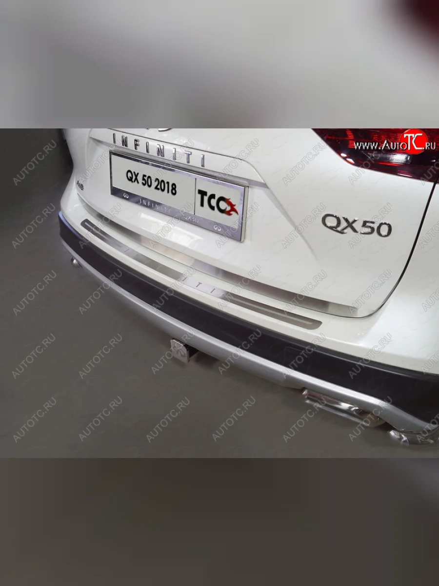 Накладка на заднюю дверь, ТСС Тюнинг INFINITI Qx50 J55 (2017-2022) (Лист шлифованный)  с доставкой в г. Керчь