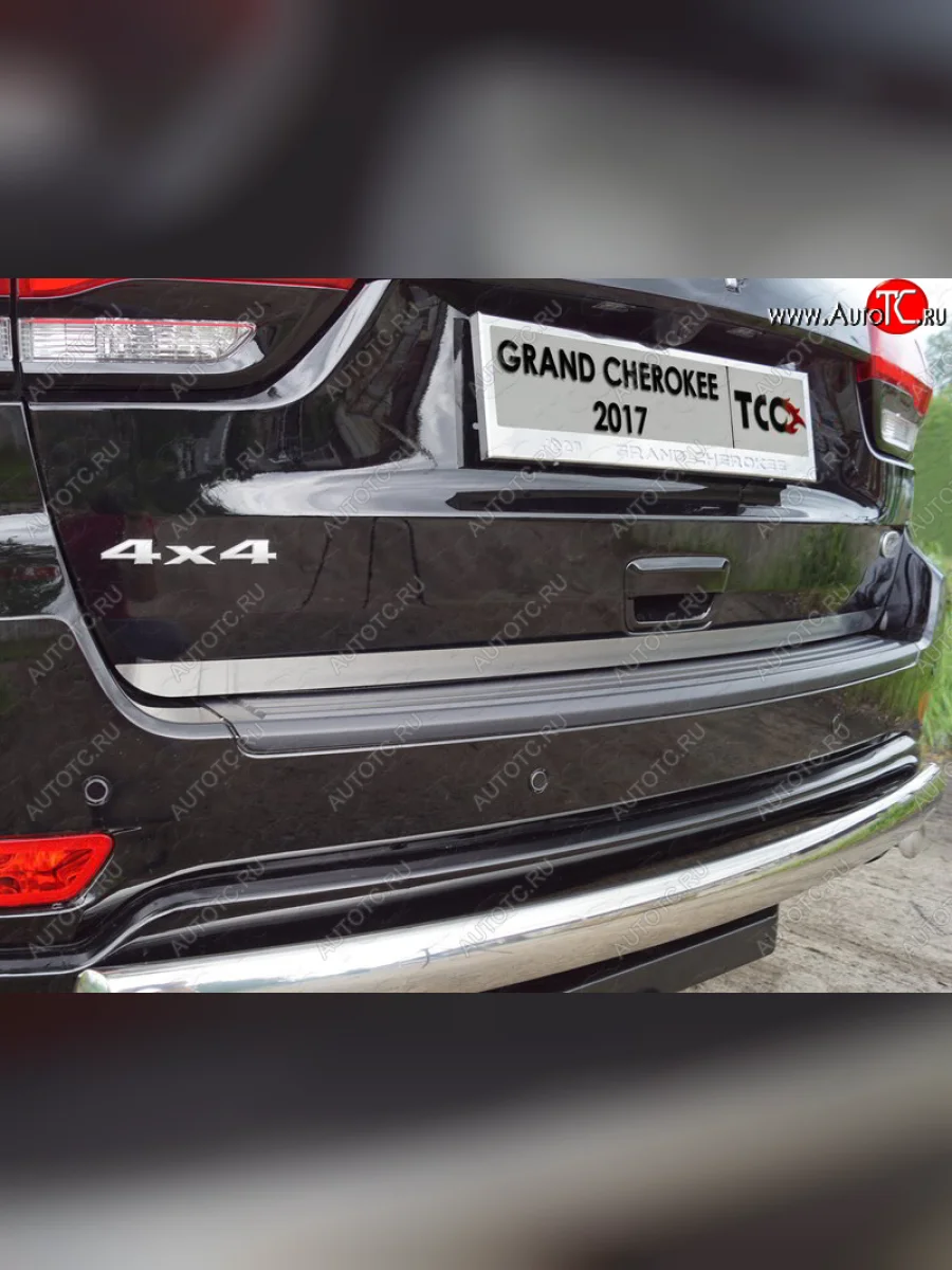 Накладка на заднюю дверь, ТСС Тюнинг Jeep Grand Cherokee WK2 1-ый рестайлинг (2013-2018) (Лист шлифованный)  в Керчи Республика Крым