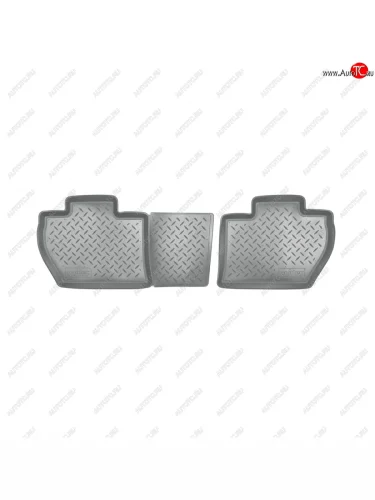 Коврики салонные (зад)  Norplast (серый) CITROEN Berlingo B9 дорестайлинг (2008-2016)