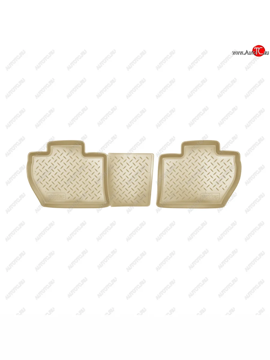 Коврики салонные(зад) Norplast CITROEN Berlingo B9 рестайлинг (2015-2022) (бежевый)  с доставкой в г. Керчь