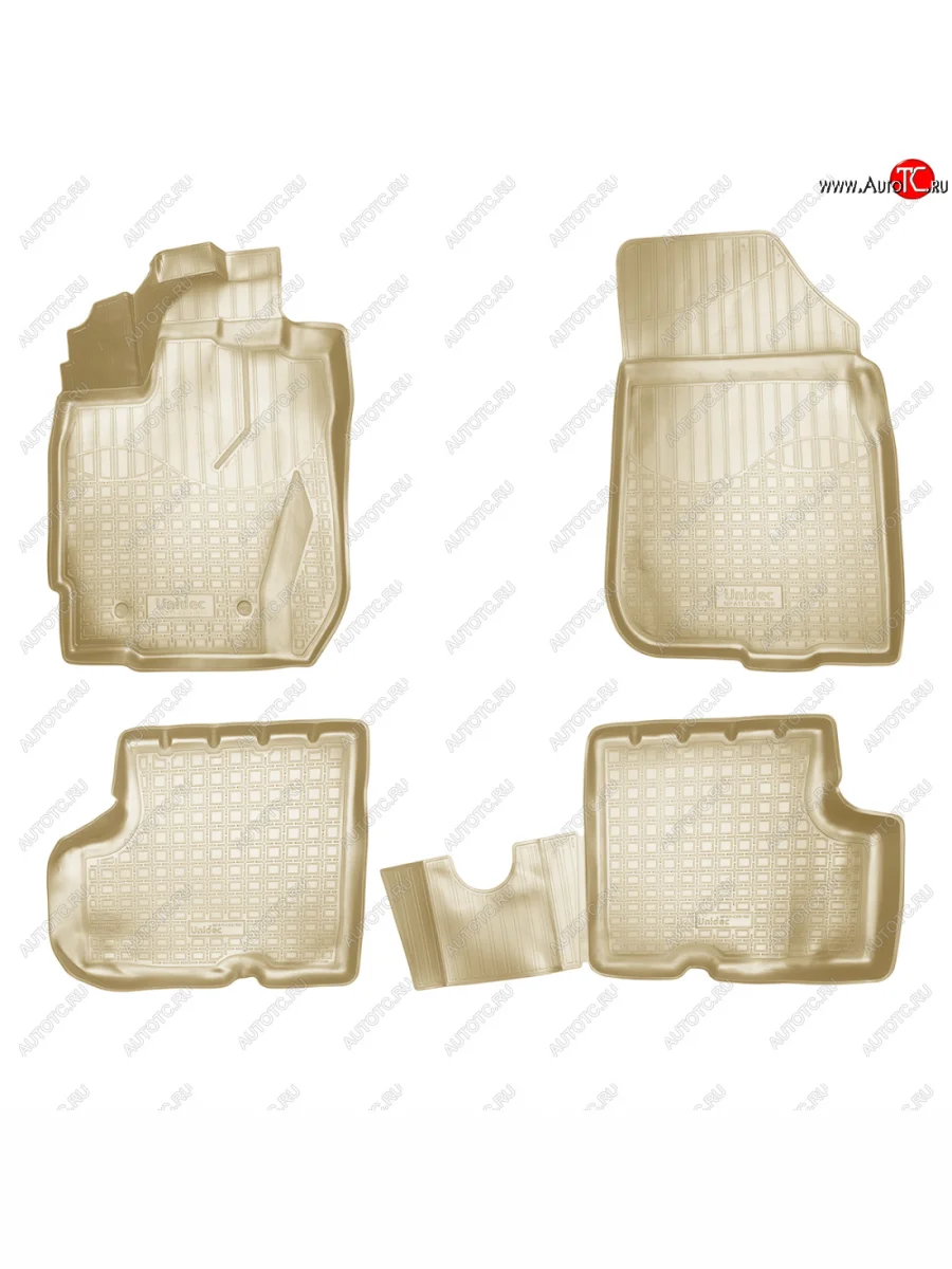 Коврики салонные 3D Norplast Nissan Terrano D10 рестайлинг (2016-2022) (бежевый)  в Керчи Республика Крым
