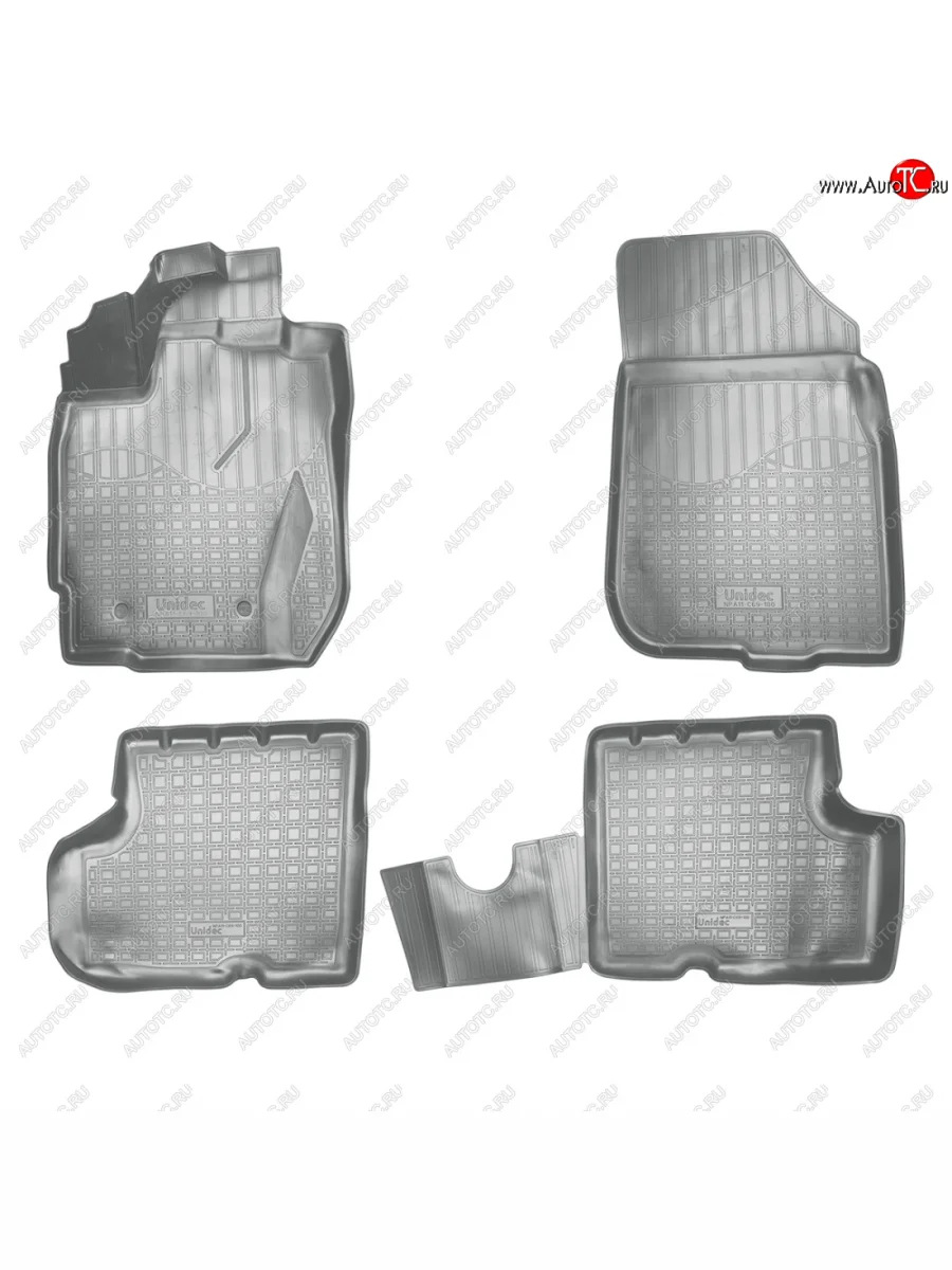 Коврики салонные 3D Norplast Nissan Terrano D10 рестайлинг (2016-2022) (серый)  в Керчи Республика Крым