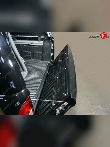 Накладка на задний бампер, ТСС Тюнинг (крашенная черный цвет) Mercedes-Benz X class W470 (2017-2020)