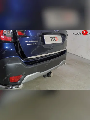 Накладка на заднюю дверь, ТСС Тюнинг (лист шлифованный) Subaru Outback  BT (2019-2025) универсал