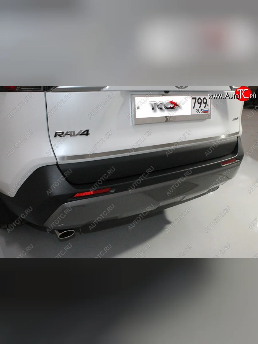 Накладка на заднюю дверь, ТСС Тюнинг Toyota RAV4 XA50 5 дв. дорестайлинг (2018-2025) (Лист шлифованный)  в Керчи Республика Крым