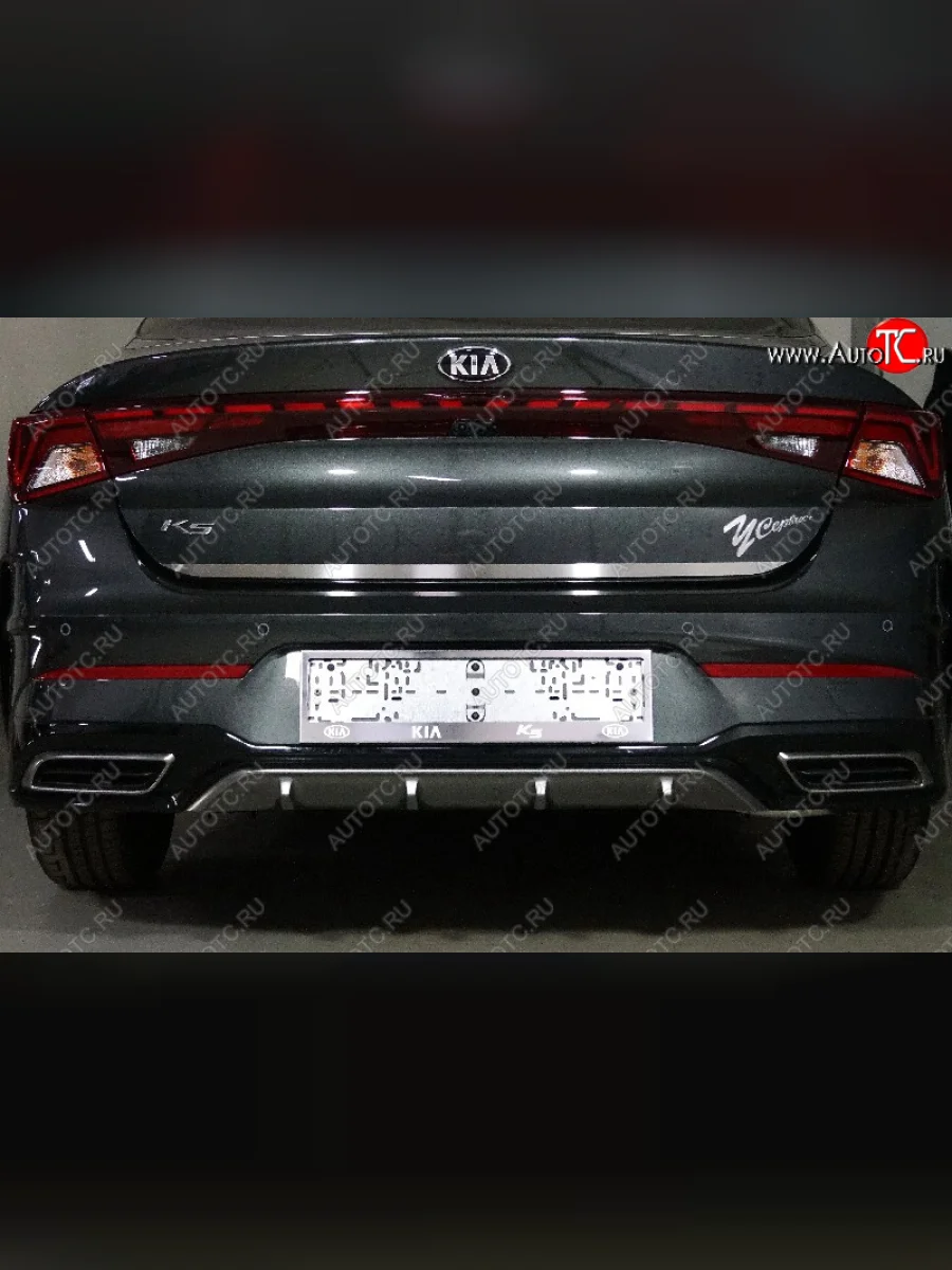 Накладка на заднюю дверь, ТСС Тюнинг KIA K5 DL (2019-2022) (Лист шлифованный)  в Самаре Самарской области