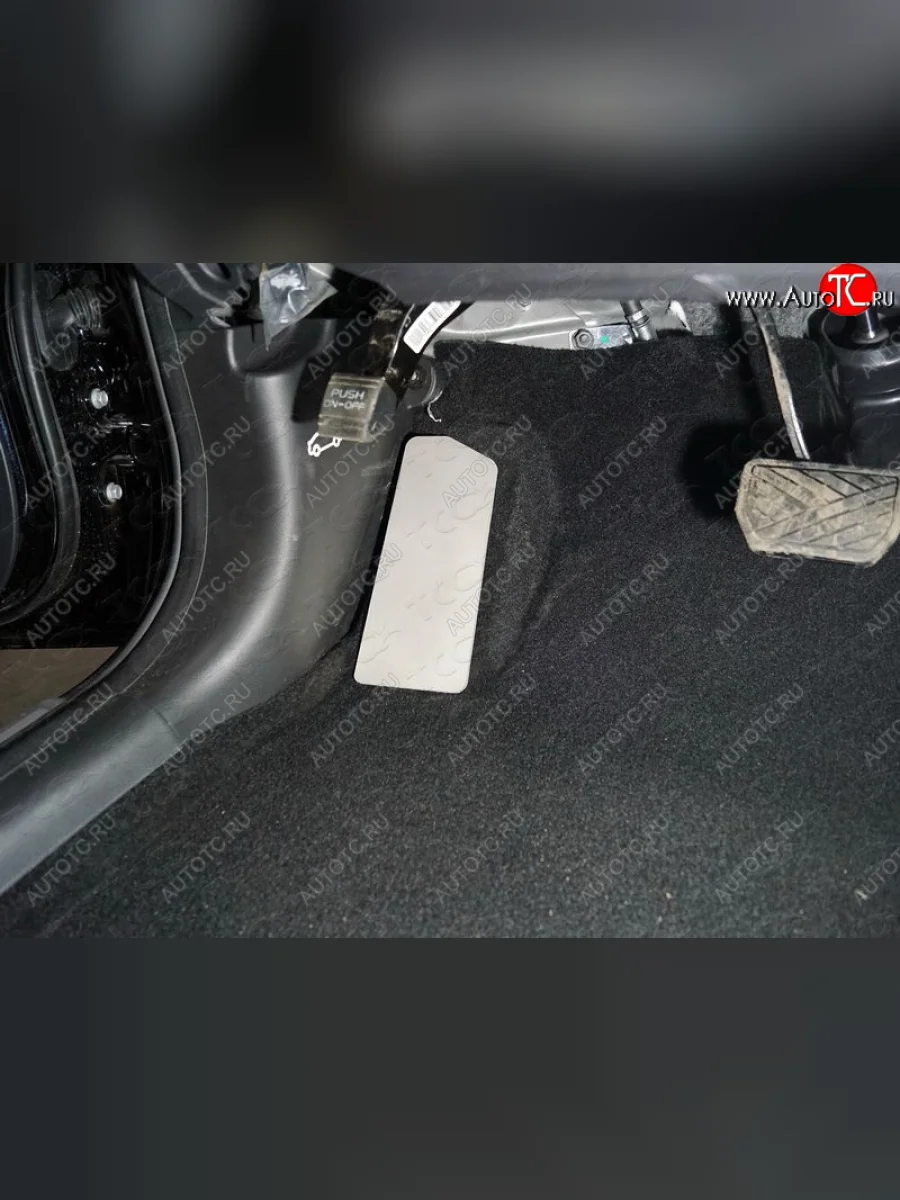 Накладка площадки левой ноги, ТСС Тюнинг Mitsubishi L200 5 KK,KL рестайлинг (2018-2022) (лист алюминий 4 мм)  в Керчи Республика Крым