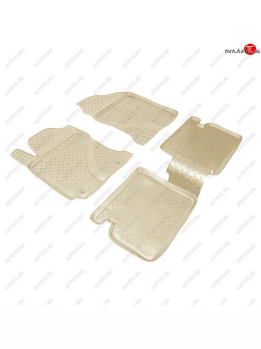 Коврики салонные Norplast (бежевый) Toyota Corolla E120 седан дорестайлинг (2000-2004)
