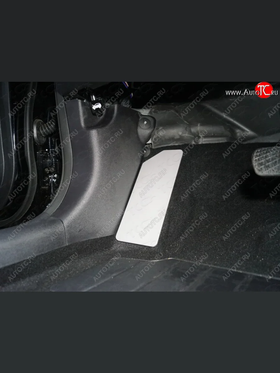 Накладка площадки левой ноги, ТСС Тюнинг Geely Atlas NL3 (2016-2022) (лист алюминий 4мм)  в Перми Пермском крае