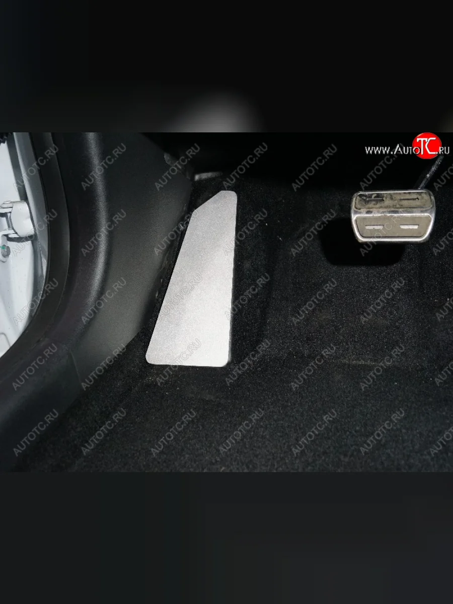 Накладка площадки левой ноги, ТСС Тюнинг Geely Coolray SX11 рестайлинг (2023-2025) (лист алюминий 4мм)  с доставкой в г. Керчь