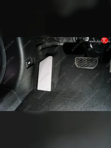 Накладка площадки левой ноги, ТСС Тюнинг (лист алюминий 4мм) Haval F7x рестайлинг (2022-2024)