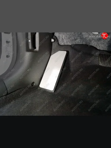 Накладка площадки левой ноги, ТСС Тюнинг (лист алюминий 4мм) Hyundai Sonata LF рестайлинг (2017-2019)
