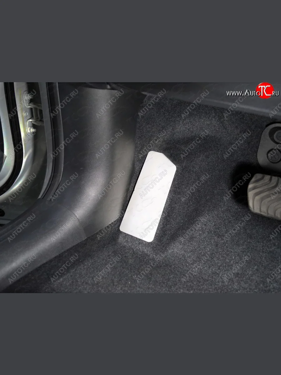 Накладка площадки левой ноги, ТСС Тюнинг INFINITI Qx50 J55 (2017-2022) (лист алюминий 4мм)  с доставкой в г. Керчь