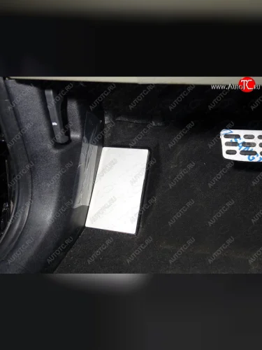 Накладка площадки левой ноги, ТСС Тюнинг (лист алюминий 4мм) KIA Sorento UM/Prime рестайлинг (2018-2020)