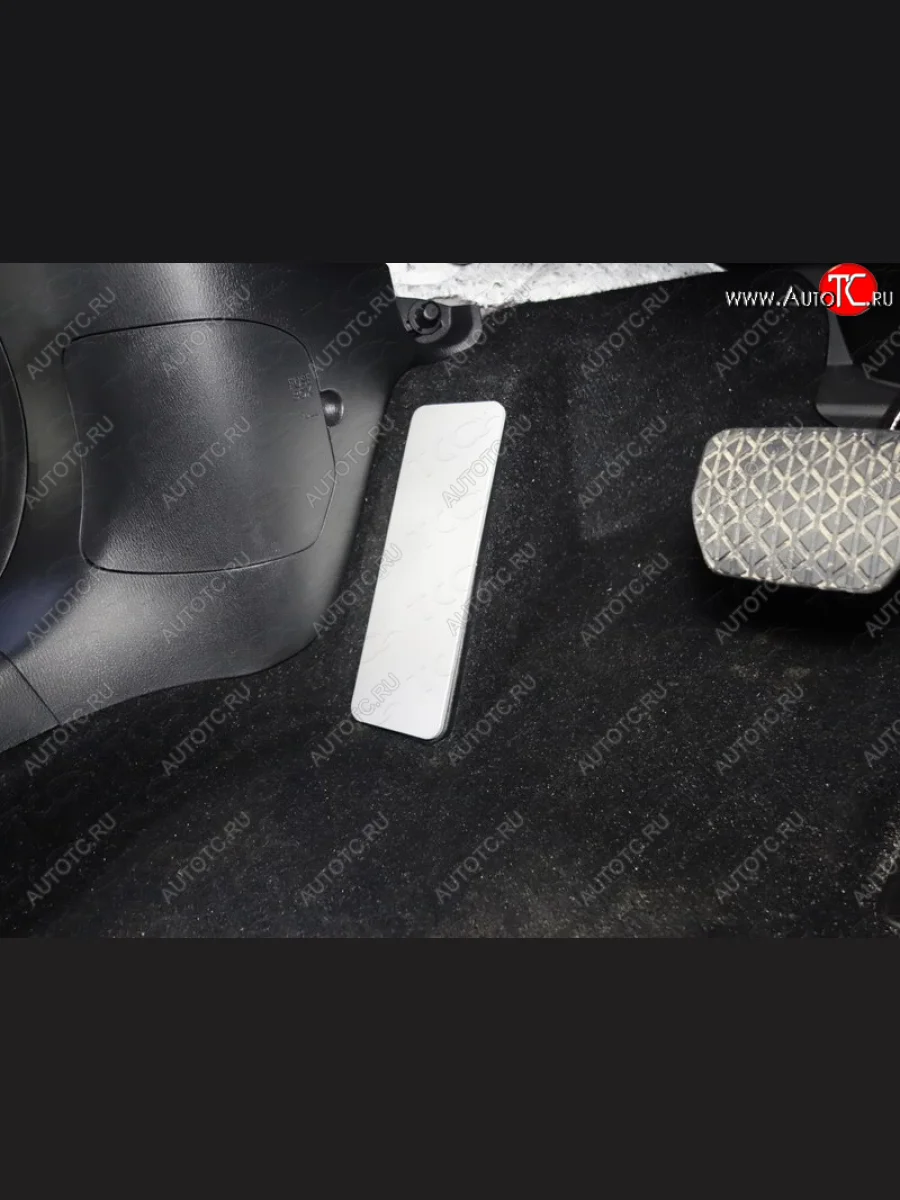 Накладка площадки левой ноги, ТСС Тюнинг Mazda CX-9 TC дорестайлинг (2015-2025) (лист алюминий 4мм)  с доставкой в г. Керчь