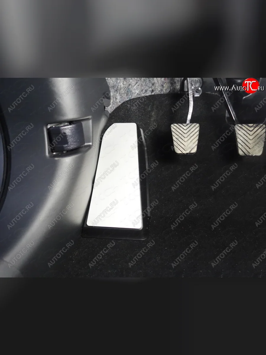Накладка площадки левой ноги, ТСС Тюнинг Mitsubishi ASX 2-ой рестайлинг (2017-2020) (лист алюминий 4мм)  в Самаре Самарской области