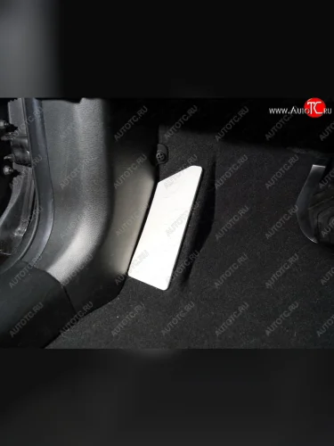 Накладка площадки левой ноги, ТСС Тюнинг (лист алюминий 4мм) Nissan X-trail 3 T32 рестайлинг (2017-2022)