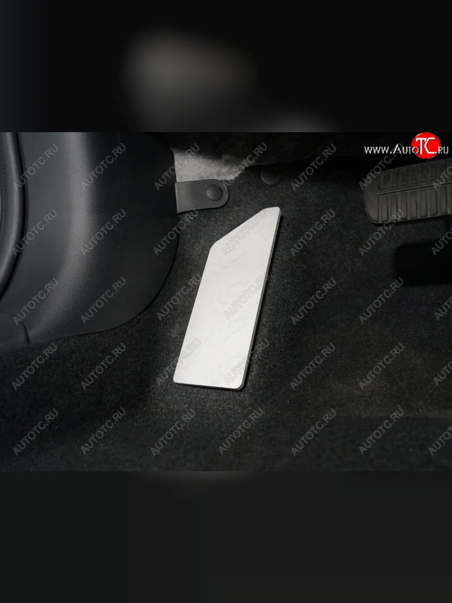 Накладка площадки левой ноги, ТСС Тюнинг Subaru Forester SK/S14 дорестайлинг (2018-2021) (лист алюминий 4мм)  в Керчи Республика Крым