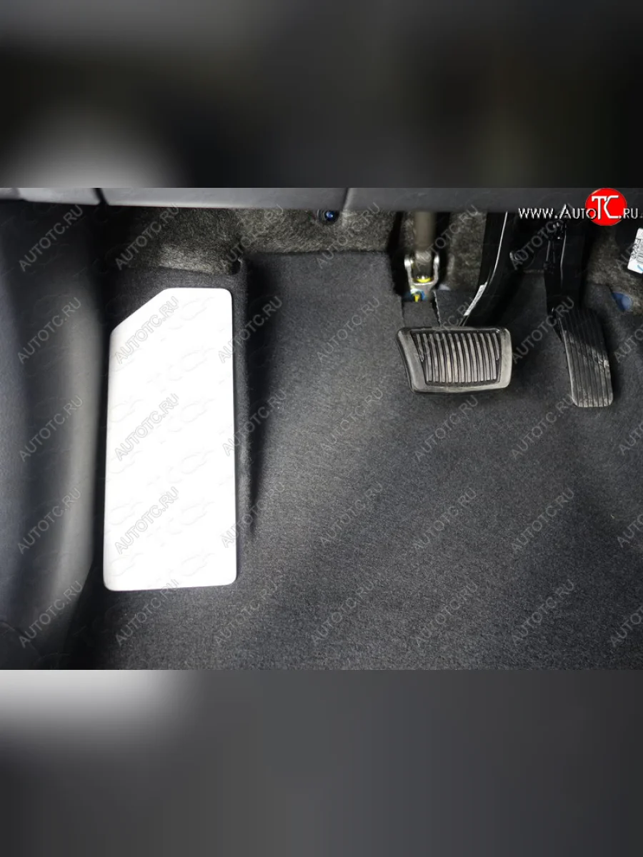 Накладка площадки левой ноги, ТСС Тюнинг KIA Rio X-line (2017-2021) (лист алюминий)  в Керчи Республика Крым