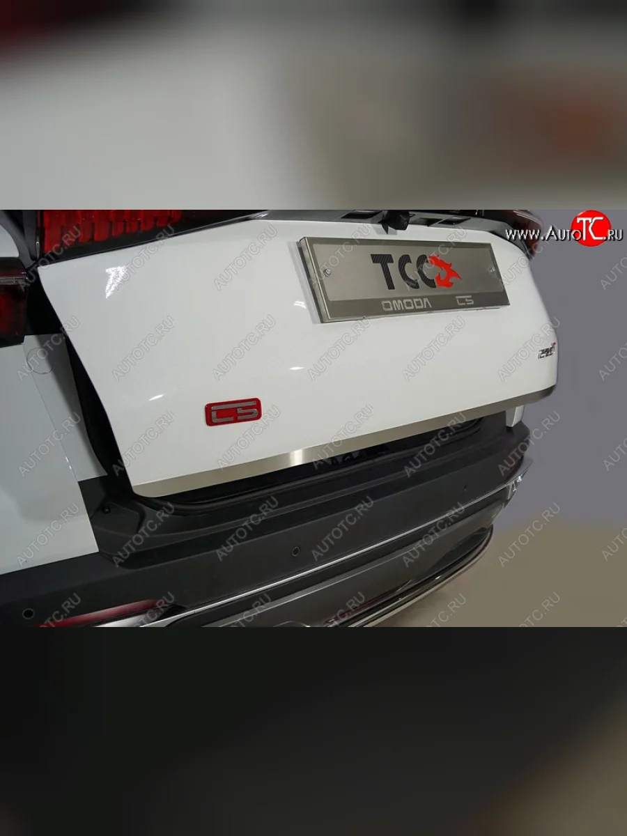 Накладка на заднюю дверь, ТСС Тюнинг Omoda C5 (2021-2025) (лист шлифованный)  с доставкой в г. Пермь