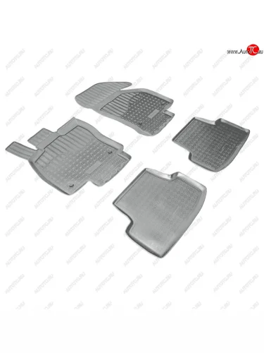 Коврики салонные 3D Norplast (серый) Volkswagen Golf  8 Mk8 (2019-2024) хэтчбэк 5 дв. дорестайлинг