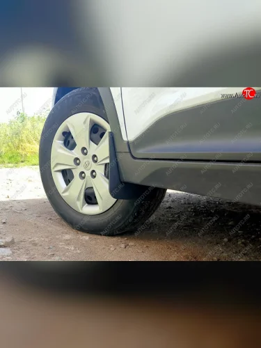 Передние брызговики (увеличенные) Petroil Tuning Hyundai Creta  GS (2015-2021) дорестайлинг, рестайлинг