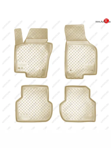Коврики салонные Norplast (бежевый) Volkswagen Jetta A6 седан дорестайлинг (2011-2015)