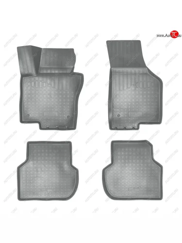 Коврики салонные 3D Norplast (серый) Volkswagen Jetta A6 седан рестайлинг (2015-2018)