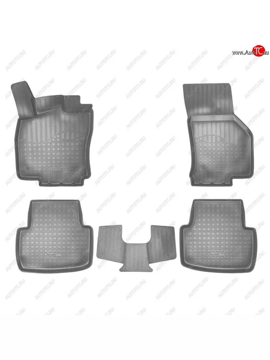 Коврики салонные 3D Norplast Volkswagen Passat B8 седан дорестайлинг (2015-2019) (серый)  в Самаре Самарской области