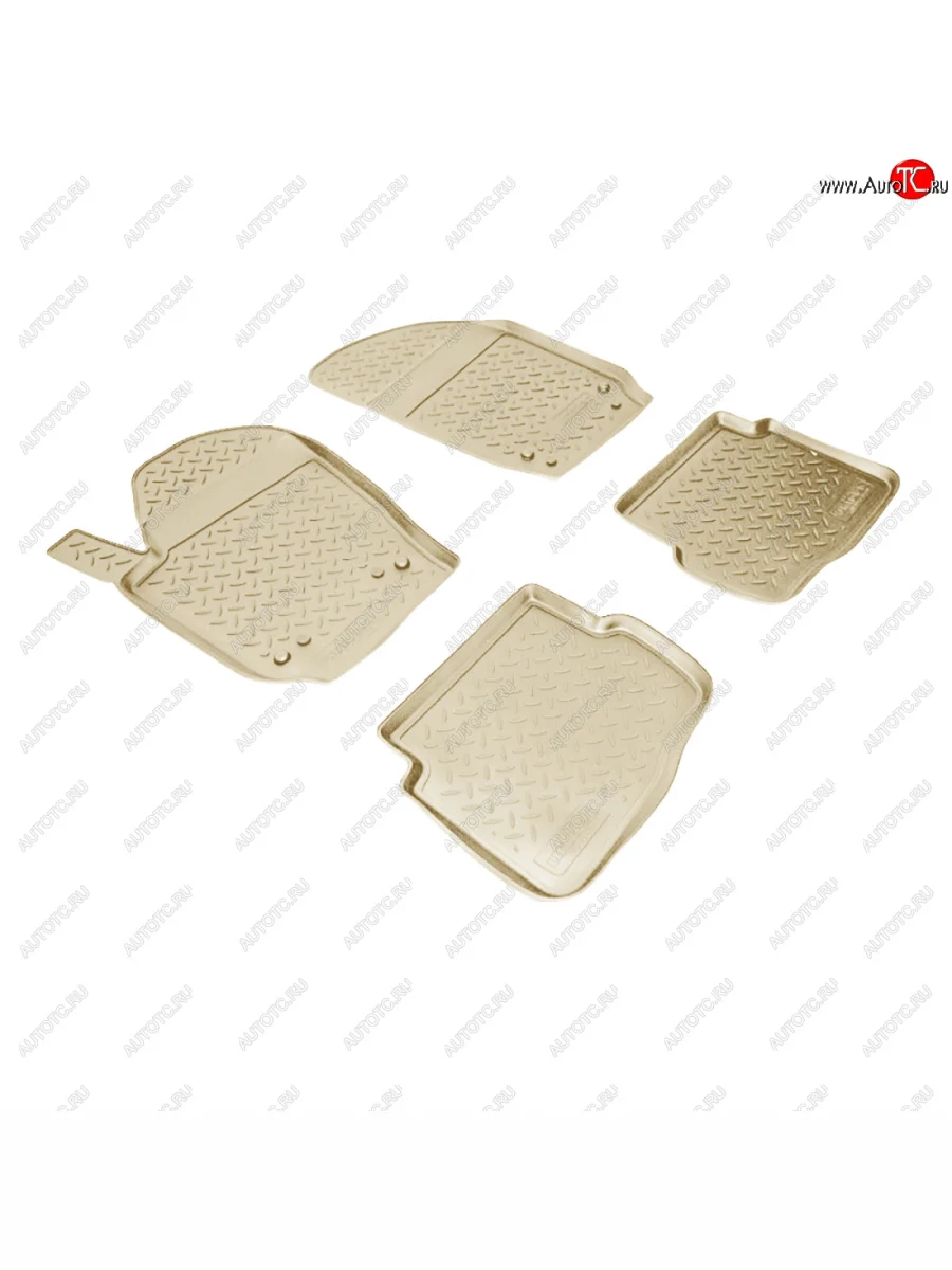 Коврики салонные Norplast  Volkswagen Polo (2001-2009) Mk4 9N1 (бежевый)  в Самаре Самарской области
