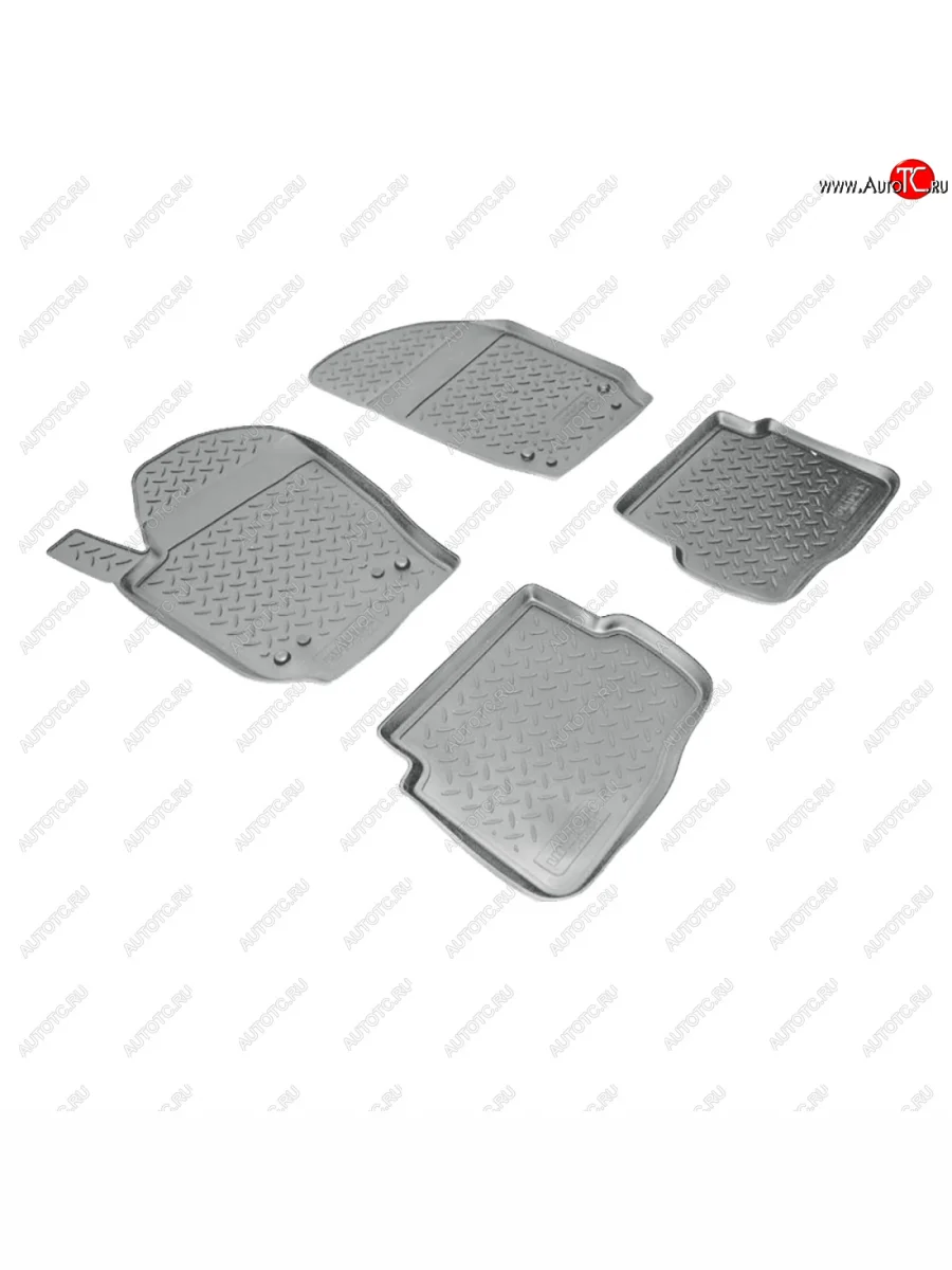 Коврики салонные Norplast  Volkswagen Polo (2001-2009) Mk4 9N1 (серый)  в Самаре Самарской области