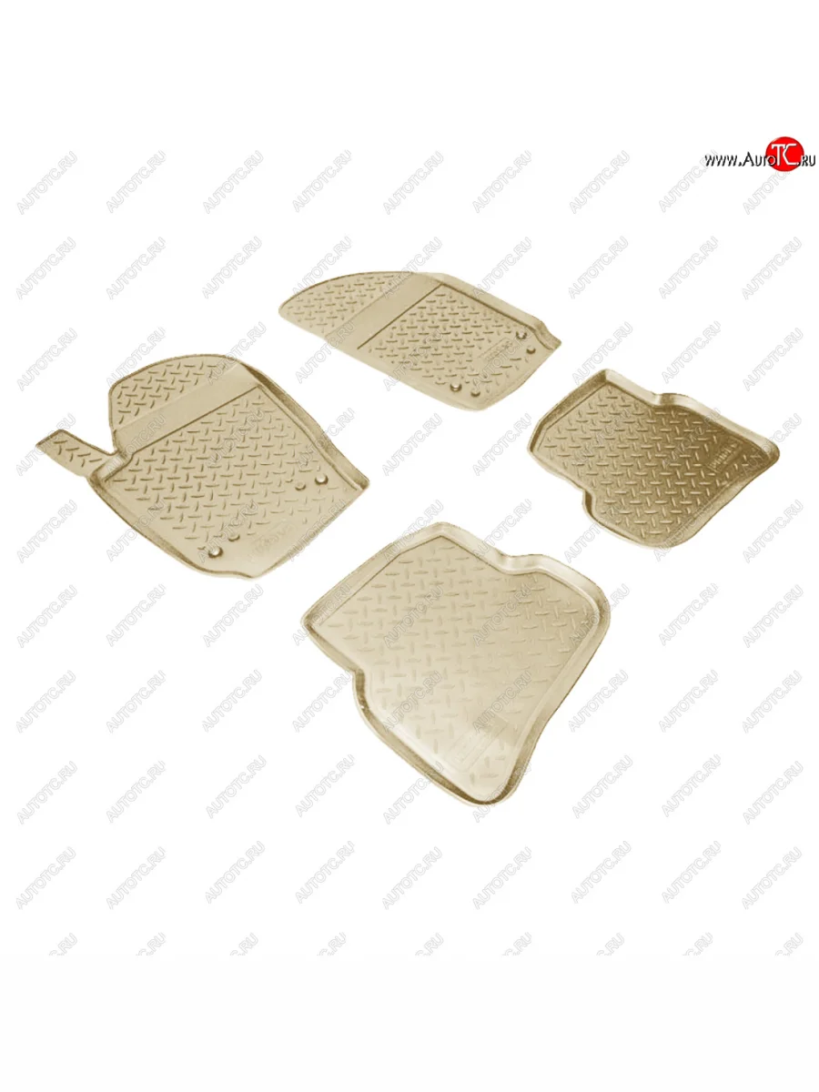 Коврики салонные Norplast Volkswagen Polo Mk5 6R,6C,61 хэтчбек 5 дв. дорестайлинг (2009-2015) (бежевый)  в Самаре Самарской области