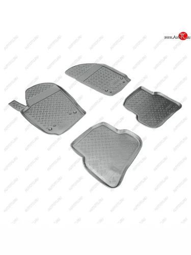 Коврики салонные Norplast (серый) Volkswagen Polo Mk5 6R,6C,61 седан дорестайлинг (2009-2015)