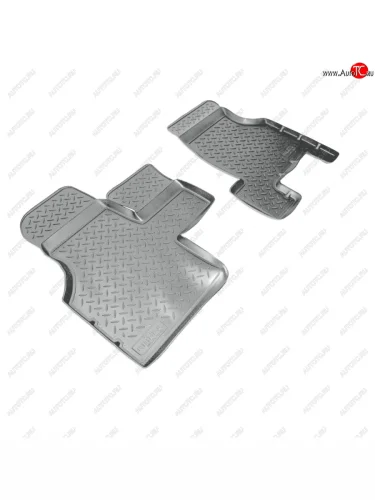 Коврики салонные (передние, 2 мест) Norplast (серый) Volkswagen Transporter T4 дорестайлинг (1990-1996)