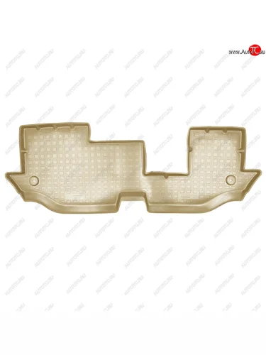 Коврик в салон (3 ряд) Norplast Unidec (бежевый) Volkswagen Teramont 1 CA1 дорестайлинг (2016-2020)