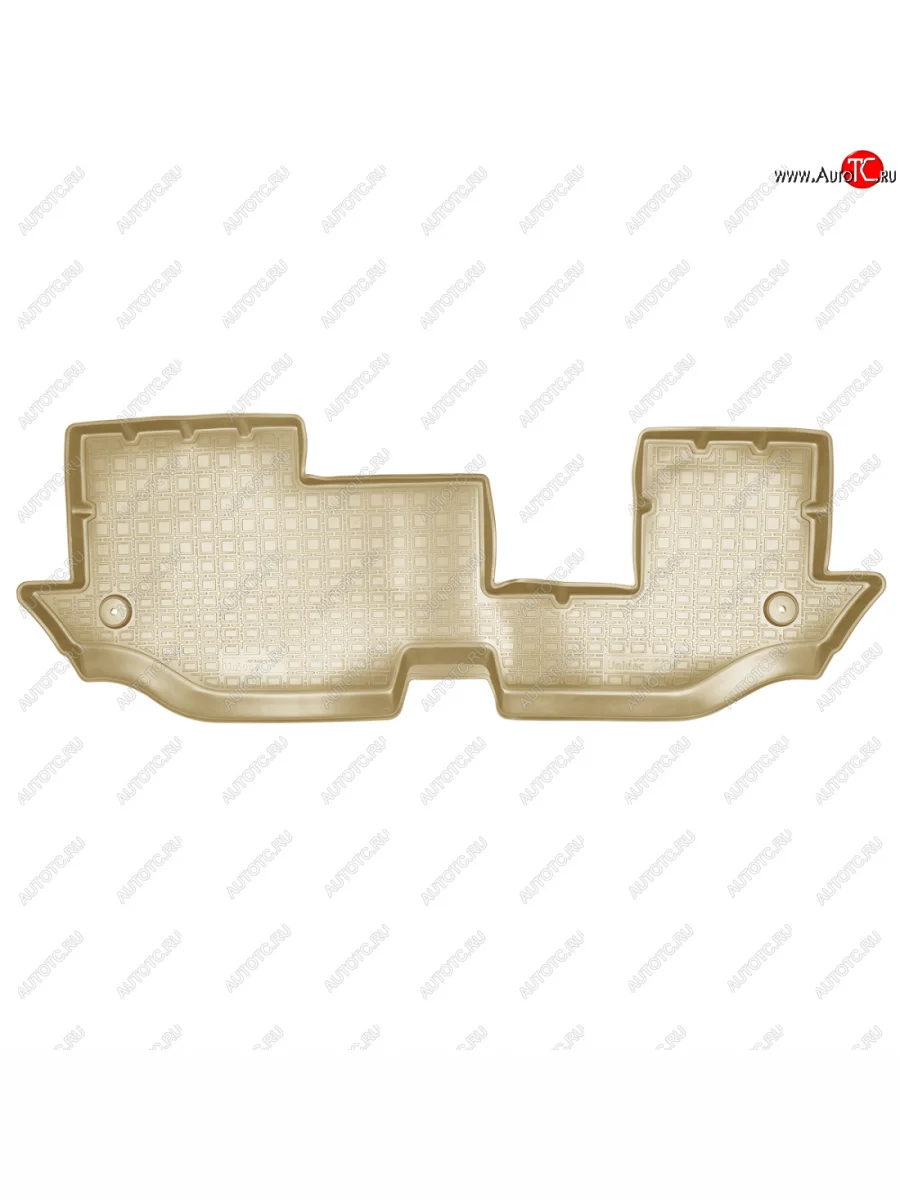 Коврик в салон (3 ряд) Norplast Unidec Volkswagen Teramont 1 CA1 дорестайлинг (2016-2020) (бежевый)  в Керчи Республика Крым