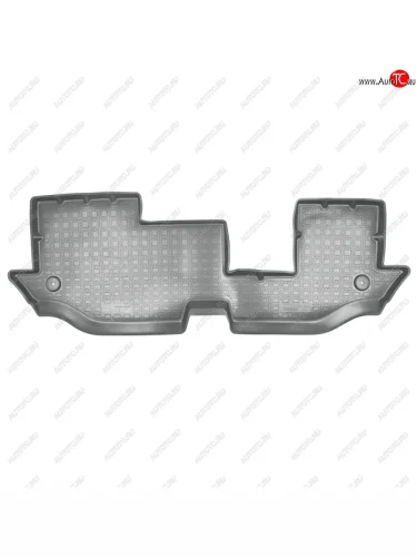 Коврик в салон (3 ряд) Norplast (серый) Volkswagen Teramont 1 CA1 дорестайлинг (2016-2020)