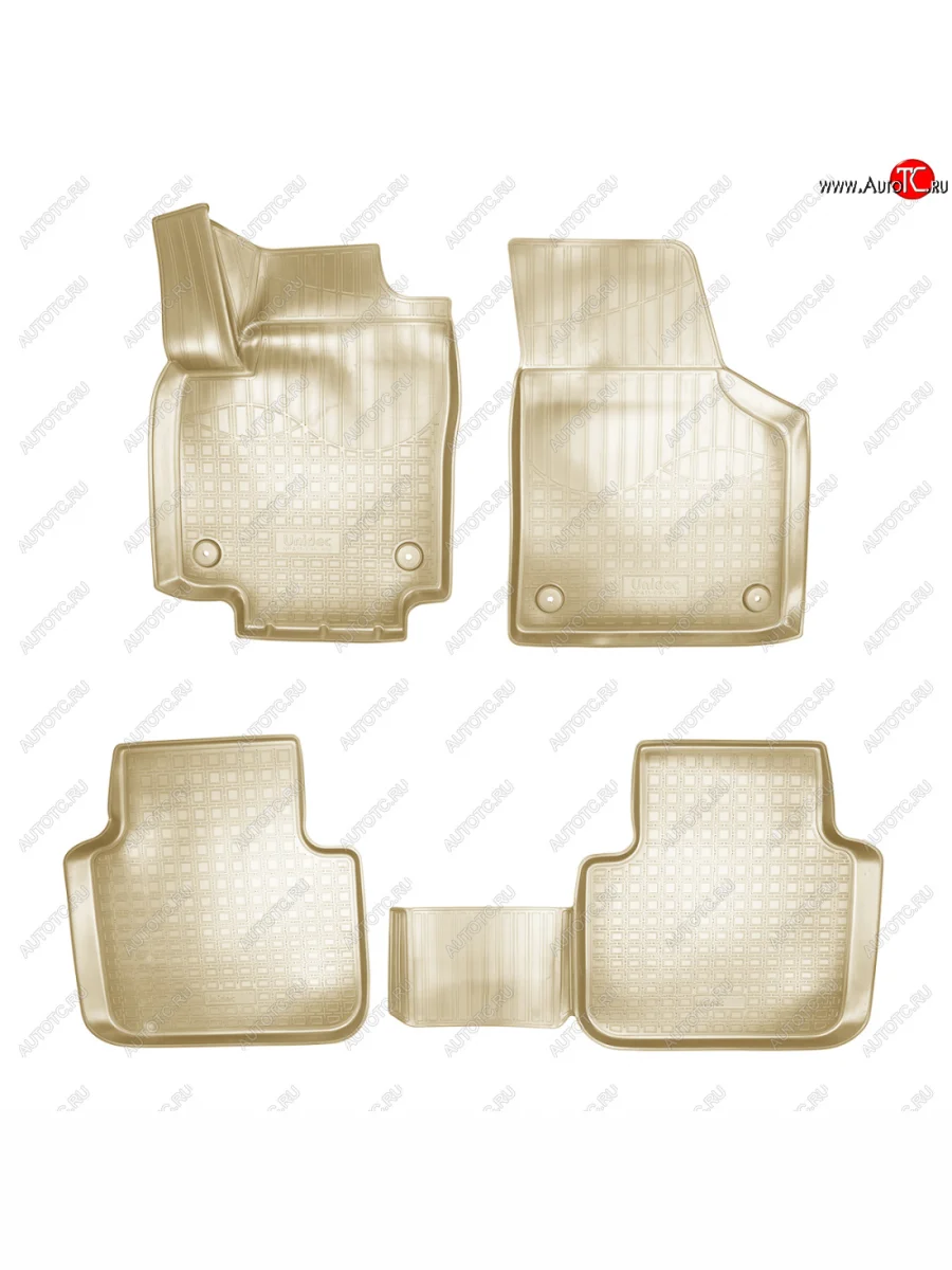 Коврики салонные Norplast Volkswagen Teramont 1 CA1 дорестайлинг (2016-2020) (бежевый)  в Керчи Республика Крым