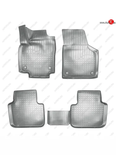 Коврики салонные Norplast (серый) Volkswagen Teramont 1 CA1 дорестайлинг (2016-2020)