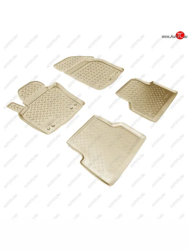 Коврики салонные Norplast (бежевый) Volkswagen Tiguan NF рестайлинг (2011-2017)