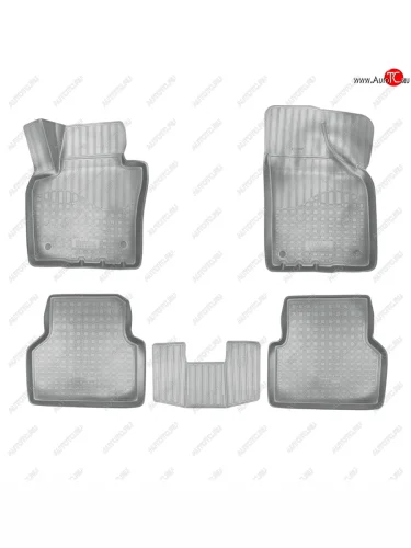 Коврики салонные 3D Norplast (серый) Volkswagen Tiguan NF рестайлинг (2011-2017)