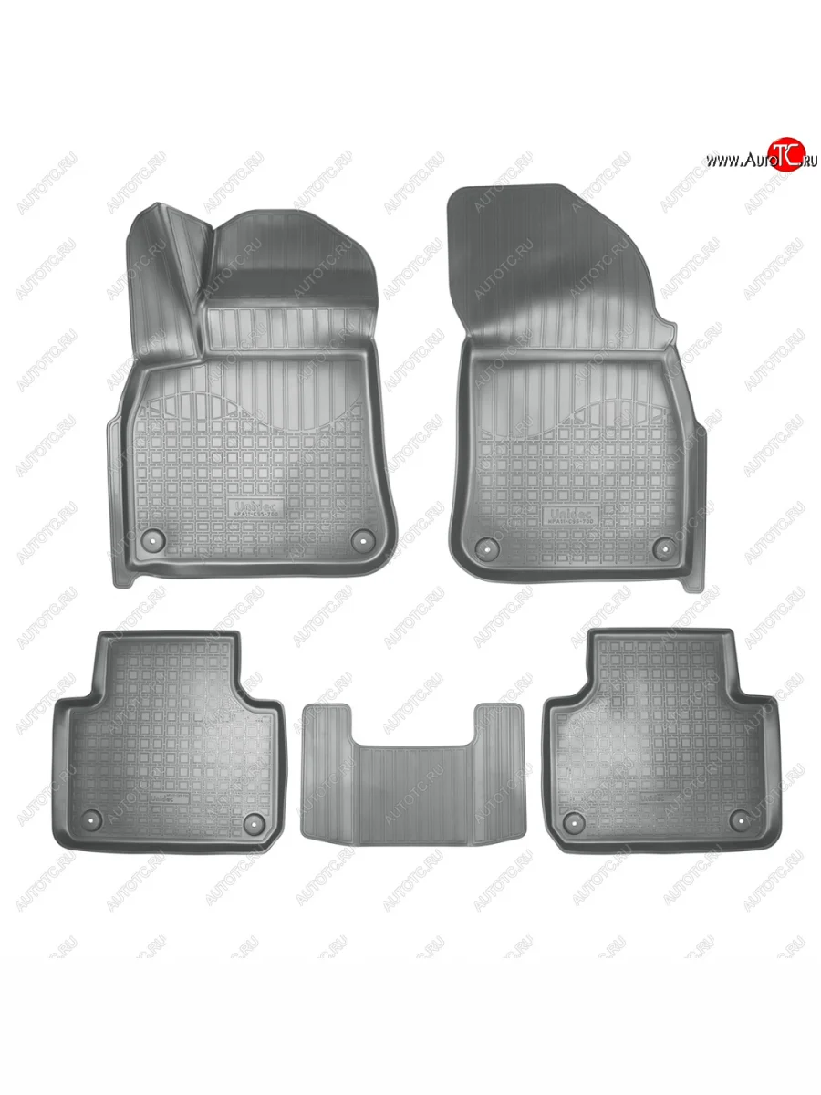 Коврики салонные 3D Norplast  Volkswagen Touareg (2018-2022) 3 CR (серый)  в Самаре Самарской области